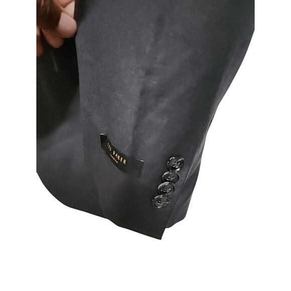 TED BAKER LONDON Endurance Jarrow CT Sport Coat Blazer 100% Wool Gray MENS 44L - Picture 3 of 12